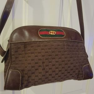 Gucci Vintage Monogram Crossbody Bag